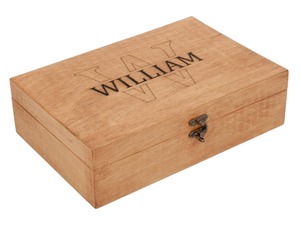 Caja de Madera de Nogal de Lujo con Grabado Láser Personalizado, Caja de Madera Oscura con Grabado Láser, Caja para Joyas, Caja de Almacenamiento, Estuche Ejecutivo al por Mayor - Product Image 2