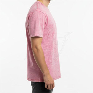 เสื้อยืดผู้ชายสไตล์ลำลองแบบย้อมสีเอซิด ทันสมัย ผลิตจากผ้าฝ้ายถักคุณภาพพรีเมียม 100% ระบายอากาศได้ดี แห้งเร็ว น้ำหนักเบา สวมใส่สบาย - Product Image 2