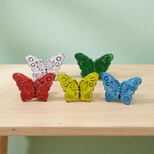 Manijas de Hierro Fundido de Estilo Moderno para Gabinetes, Cajones, Armarios, Cómodas, Baños y Cocinas, Diseño de Mariposa en Colores Mixtos - Product Image 3