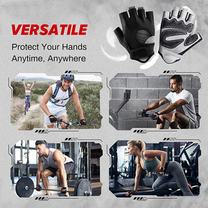 Anti <b>Slip</b> Breathable UV Protection Waterproof <b>Half</b> Finger Cycling Gloves for Unisex Outdoor Gym Sports Cheap Price OEM - Product Image 6