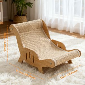 Tiragraffi e Lettini per Gatti in Sisal Naturale per un Relax Estetico - Product Image 1