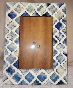 Cadre photo personnalisé en MDF léger et imperméable avec incrustation d'os faite à la main, décoration de table de salon, accessoires de cadeaux personnalisés - Product Image 6