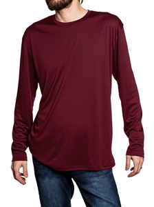 เสื้อแรชการ์ดแขนยาวผู้ชาย ผ้าฝ้าย 100% แห้งเร็ว เย็นสบาย ตะเข็บเรียบ ป้องกันแสงแดด เหมาะสำหรับกีฬาทางน้ำ BJJ และการฝึกซ้อมแบบคอมเพรสชั่น - Product Image 3