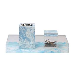 Quemador de Incienso Árabe de Lujo Pintado a Mano con Bandeja de Acrílico y Caja, Ideal para Regalo y Decoración para Ramadán y Eid - Product Image 2