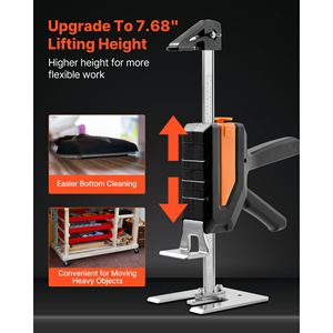 2 Pezzi Martinetti Manuali in Metallo da 200 kg con Braccio da 19,5 cm e Livella Magnetica - Strumento Funzionale per Ferramenta - Product Image 2