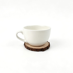 Sous-verre rond en bois naturel écologique avec logo personnalisé, disque en bois pour bricolage, fournitures d'artisanat, ornement pour la maison, mariage, fête, cadeau - Product Image 1
