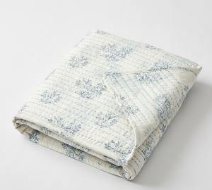 Edredón Kantha Reversible de Algodón con Estampado Indio, Venta al por Mayor de Ropa de Cama - Product Image 3