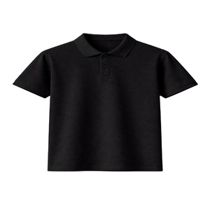 Custom Logo Men's Casual Polo <b>TShirt</b>: 65% Cotton 35% <b>Polyester</b> High-Quality Solid Blank Polo Breathable Short Sleeve Embroidered - Product Image 1
