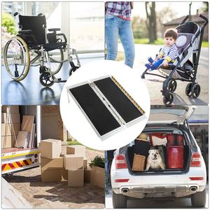 Rampa Pieghevole in Alluminio da 3 Piedi per Scooter e Sedie a Rotelle, Dispositivo di Assistenza Portatile Antiscivolo - Product Image 4