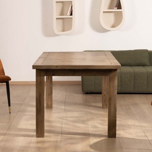 โต๊ะรับประทานอาหารทรงสี่เหลี่ยม วานดาน่า ไอวอรี่ ออเดอร์ ทำจากไม้มะม่วง ขนาด 160-200 ซม. บาซ - Product Image 5