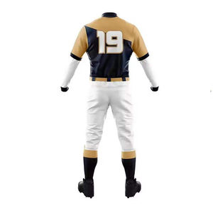 Uniformes de Béisbol Personalizados para Adultos, Conjuntos de Ropa Deportiva de Softbol al por Mayor, Conjuntos de Uniformes de Béisbol Transpirables con Estampado para Hombre - Product Image 2