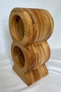 Elegante Botellero de Madera de 2 Niveles para Sala de Estar, Mesa Auxiliar o Decoración de Salones, Venta al por Mayor desde India - Product Image 2