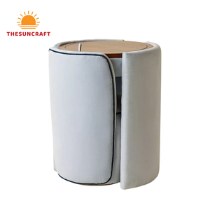 Elegante Tocador de Maquillaje para Niñas - Mesa de Maquillaje Esquinera de Madera de Roble con Espejo y Silla a Bajo Precio - Product Image 2