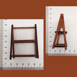 Miniature Wooden Storage <b>Rack</b> Dollhouse Display Stand Handmade Rectangle Organizer for Mini Kitchen Home Decor for age 14+ - Product Image 6