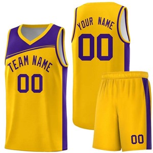 Shorts de basket-ball personnalisés, ensembles de maillots de basket-ball personnalisés, 100% polyester, nom et numéro de l'équipe, uniformes pour adultes - Product Image 5