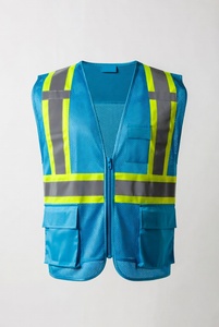 Chaleco de Seguridad Reforzado para Hombre, Ajustable, de Alta Visibilidad, para Construcción - Product Image 5