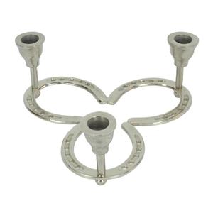 3 Arms Metal Candle Stand Horse <b>Shoe</b> Style Cheap Price Handmade Metal Candle <b>Holder</b> Table Centerpiece Items Home Decor - Product Image 5