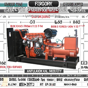 Silent Diesel <b>Generator</b> 300 kw Auto Start with Single Phase AC Output <b>Mobile</b> Trailer Enclosed in Electro Galvanised Shell - Product Image 5