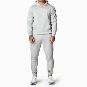 Men's Solid Color <b>Hooded</b> Tracksuit Full Sleeve Casual Wear With Side Pockets And Elastic Waist 100% Cotton Autumn Style - Product Image 3
