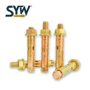 Haute qualité SYW 5/16 "X 2 3/4" manchon à tête hexagonale ancre/prise murale/boulon d'expansion-attaches sécurisées en acier zingué jaune - Product Image 6