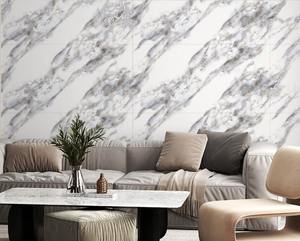 Dalles de carrelage en porcelaine effet marbre poli 600x1200mm, blanc, style italien, haute brillance, pour murs intérieurs, hôtels et maisons - Product Image 3