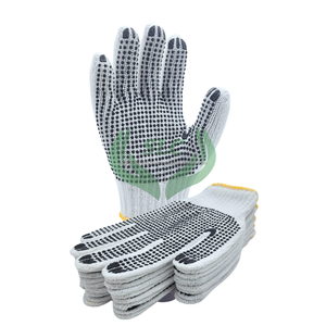 Gants en coton blanc haute performance anti-dérapants et antistatiques à pois Poignée de sécurité maximale Robuste pour un usage industriel - Product Image 4