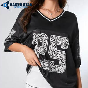 Maillot en maille avec nom d'équipe et nom de joueur personnalisés, 100% polyester, respirant, séchage rapide, antibactérien, manches courtes pour toutes les saisons - Product Image 3