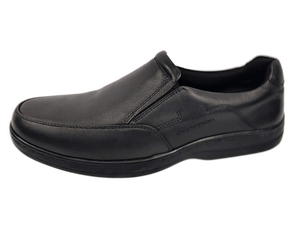 Dlords Gad Penny Mocassins pour Hommes en Cuir Noir, à Bout Renforcé, pour le Bureau et la Carrière, Couleur Unie, Semelle Extérieure en Caoutchouc, Semelle Intermédiaire en EVA, Antidérapants, avec Coussin d'Air - Product Image 4