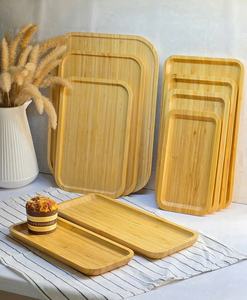 Bandeja Decorativa de Madera Grabada de Lujo con Acabado Pulido de 1 cm de Grosor, Apta para Lavavajillas, para Mesa de Centro, Cestas de Regalo, Utensilios para Bebidas - Product Image 2