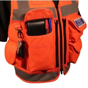 <b>Hi</b>-<b>Vis</b> Reflective Tactical Vest – Front Zipper Safety Workwear for <b>Dog</b> Handlers | Custom Logo 100% Polyester - Product Image 3