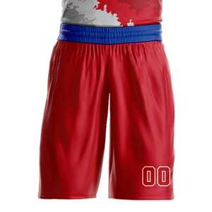Uniformes de baloncesto de 2 piezas con diseño único rojo y azul, ligeros, para equipo, el mejor producto, hechos de poliéster. - Product Image 6