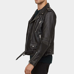 2026 Windproof Waterproof Leather Men Premium Cowhide Conceal Carry Insulated Liner Casual Classic Motorcycle <b>Biker</b> High Street - Product Image 4