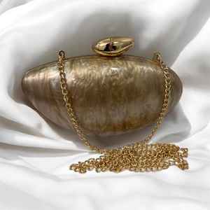 Bolso de mano popular con asa de perlas, bolso de noche tipo caja de huevo de ganso, nuevo bolso de mano de acrílico con textura de mármol a la moda, bolsos de hombro para mujer - Product Image 6