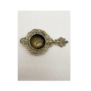 Infuseur à thé portable en laiton élégant, filtre à thé réutilisable en forme de boule pour théière - Product Image 1