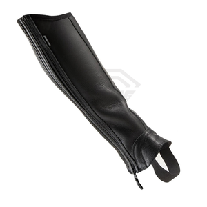High Quality Custom Made Horse Riding <b>Half</b> <b>Chaps</b> New Western Style Multi-Purpose Leather Adults Wholesale Cheap Price Zipper - Product Image 2