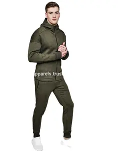New Arrival Cheap Stylish, Gym Hoodie With Zipper Pocket Joggers Tracksuit/Most Selling Skinny Fit Zipper Hooded Tracksuit