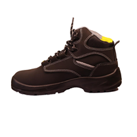 Bottes de travail pour hommes ACE en cuir nubuck avec embout en acier, anti-écrasement, antidérapantes, anti-perforation, isolation électrique, confortables et souples