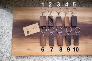 Unique Keychain | Walnut Wood Keychain | <b>Keyring</b> Gift - Product Image 6