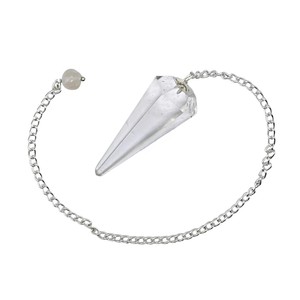 Pendentif en cristal de quartz transparent le plus vendu, forme conique, poli, sculpté, magnifique outil de radiesthésie, guérison énergétique, vente en gros, parfait - Product Image 2