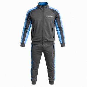 Survêtement Jogger Homme Oversize Noir à Capuche, Coupe Décontractée, Épaules Tombantes, en Polaire Respirante, Logo Imprimé, Style Décontracté, Fabriqué au Pakistan - Product Image 4