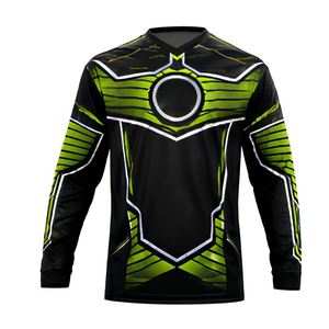 เสื้อเจอร์ซีย์เพนท์บอลแขนยาวสีเขียวดำ ลายพิมพ์แบบซับลิเมชั่น สำหรับกีฬายิงปืนกลางแจ้ง - Product Image 1