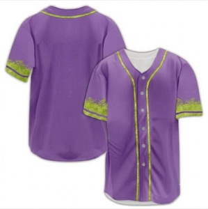 Uniformes deportivos de poliéster 100% de alta calidad al por mayor, uniformes de softbol blancos personalizados, camisetas de béisbol con botones. - Product Image 5