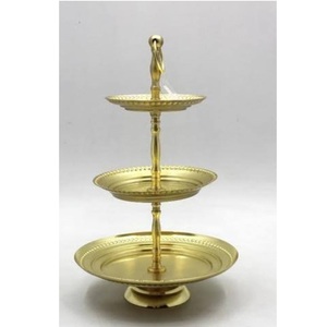 Attractive Design Customized Finishing <b>Cake</b> Stand Party Table Top Decoration Metal and Wood Cup <b>Cake</b> <b>Server</b> Stand - Product Image 1