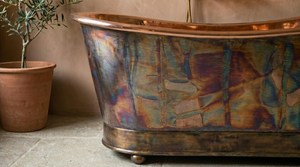 Baignoire décorative en cuivre martelé pour salles de bain résidentielles, hôtels, villas et centres de bien-être et de spa à prix de gros - Product Image 5