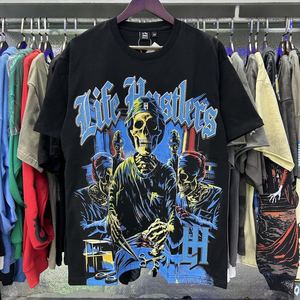 เสื้อยืดสตรีทแวร์สีขาวสำหรับผู้ชายแบบสั่งทำพิเศษ แขนสั้น พิมพ์ลาย คอกลม ทรงปกติ ผ้าเจอร์ซีย์คอตตอน 100% - Product Image 3