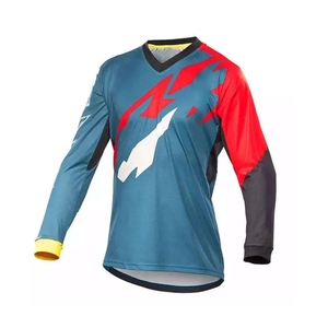 Jersey de Motocross Estilo 2026, Transpirable, de Poliéster, Manga Larga, Secado Rápido, con Logotipo Personalizado, Ropa Deportiva - Product Image 1