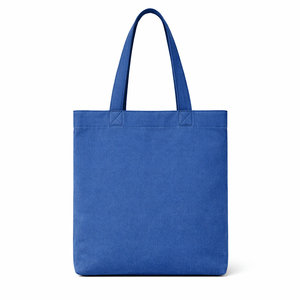 Factory Wholesale Solid Color Cotton Canvas Shopping <b>Bag</b> with Zipper Sustainable pockets Reusable Custom Logo for shopping - Product Image 3