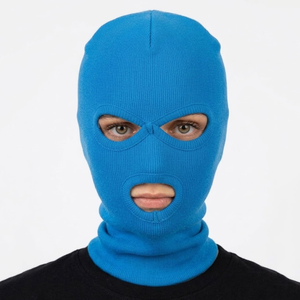 Vente en gros de balaclavas unisexes de haute qualité, nouveau design, 100% polyester, pour un usage quotidien sportif, coupe-vent, couleur noire personnalisée - Product Image 1
