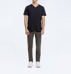 T-shirts amples en coton de haute qualité pour hommes, coupe décontractée, épaules tombantes, style oversize, pour la gym - Product Image 3