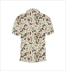 Sand Tone <b>Camouflage</b> Polo <b>Shirt</b> Short Sleeve Outdoor Casual Performance Wear - Product Image 3